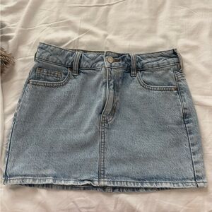 PacSun Light Blue Denim Mini Skirt